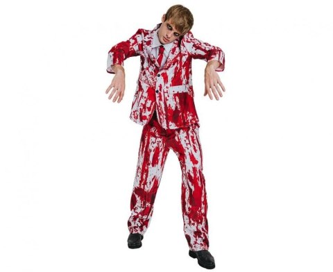 Kostium Zestaw dla dorosłych Krwawy Pan Młody (koszula, krawat, spodnie), rozm. 56 Godan (SL-KM56) Godan