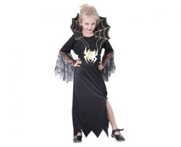 Kostium Zestaw dla dzieci Czarna Wdowa (sukienka, kołnierz, pasek), rozm. 120/130 cm Godan (SL-BW12) Godan