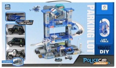 Parking samochodowy Policja z akcesoriami metalowy Mega Creative (569338) Mega Creative