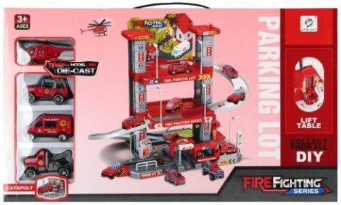 Parking samochodowy Straż pożarna z akcesoriami metalowy Mega Creative (569339) Mega Creative