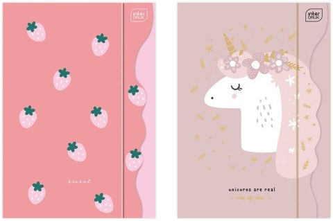 Teczka kartonowa na gumkę SHAPE GIRLS B4+ mix Interdruk (5902277313898) Interdruk