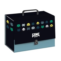 Teczka kartonowa na zatrzask Game Over z rączką A4 mix Bebe (C4/10) Bebe