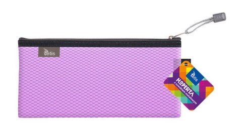 Teczka plastikowa na suwak biała z suwakiem fioletowy [mm:] 240x120 Tetis (BT609-F) Tetis