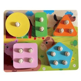 Układanka drewniana kształty Smily Play (SPW84984) Smily Play