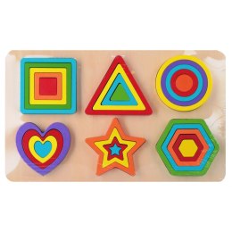 Układanka drewniana kształty Smily Play (SPW84986) Smily Play