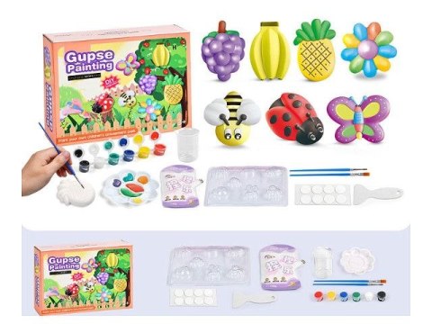 Zestaw kreatywny dla dzieci odlewy gipsowe Bigtoys (BZK1114) Bigtoys