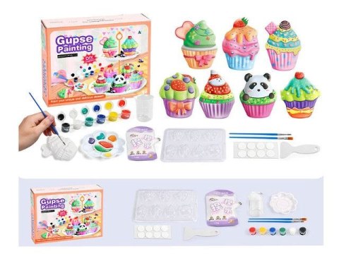 Zestaw kreatywny dla dzieci odlewy gipsowe babeczki Bigtoys (BZK2761) Bigtoys