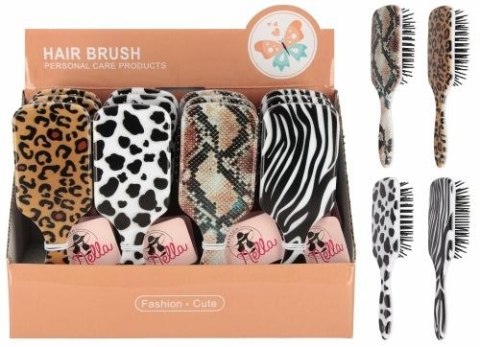 Zestaw piękności szczotka do włosów 18cm, mix Mega Creative (568674) Mega Creative