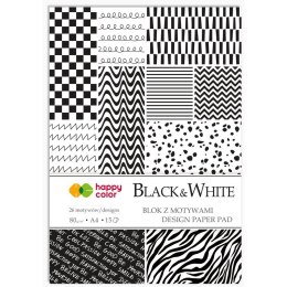 Zeszyt papierów kolorowych A4 80g 15k Happy Color (HA 3808 2030-BW) Happy Color