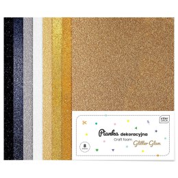 Arkusz piankowy pianka dekoracyjna NC-018 kolor: mix 8 ark. Interdruk (IPIANC019) Interdruk