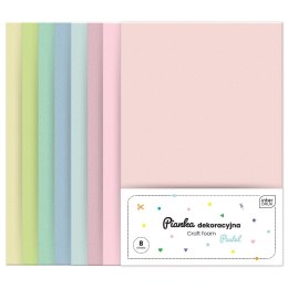 Arkusz piankowy pianka dekoracyjna Pastel kolor: mix 8 ark. Interdruk (IPIANC-020) Interdruk