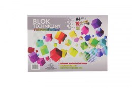 Blok techniczny 12 kolorów + złoty + srebrny A4 mix 160g 14k Protos (1161) Protos