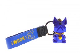 Brelok pies buldog francuski, mix kolorów pakowany po 1 szt.