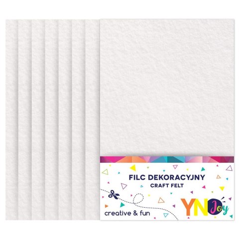 Filc kolor: biały 8 ark. [mm:] 210x297 Interdruk (IFILDEKBIA) Interdruk