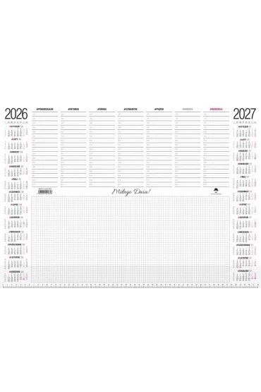 Kalendarz biurkowy duży z listwą 594mm x 420mm Pan Kalendarzyk (A2) Pan Kalendarzyk