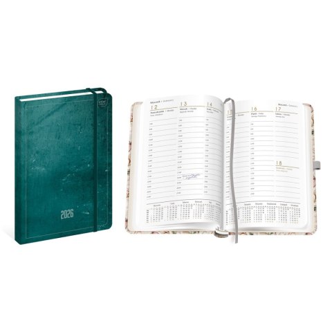 Kalendarz książkowy (terminarz) AZURE mat+uv A5 Interdruk (192K) Interdruk