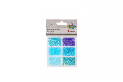 Koraliki kreatywne Craft-Fun Series tonacja niebieska Titanum (25BR016) Titanum