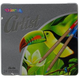 Kredki ołówkowe metalowe pudełko 24 kol. Colorino Kids (83263PTR) Colorino Kids