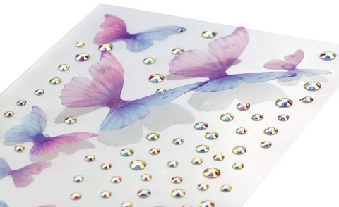 Kryształki Craft-Fun Series +motyle tkaninowe mix Titanum (24SL0319) Titanum