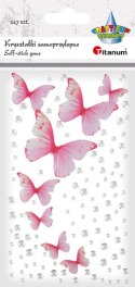 Kryształki Craft-Fun Series +motyle tkaninowe mix Titanum Titanum