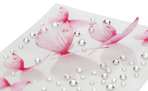 Kryształki Craft-Fun Series +motyle tkaninowe mix Titanum Titanum