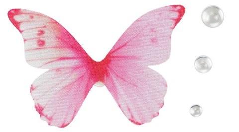 Kryształki Craft-Fun Series +motyle tkaninowe mix Titanum Titanum