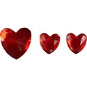 Kryształki Craft-Fun Series samoprzylepne czerwone Titanum (serca) Titanum