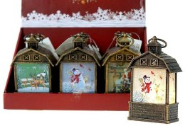 Lampion świąteczny LED z motywem świątecznym 13,5x4,5x8cm Adar (580084) Adar