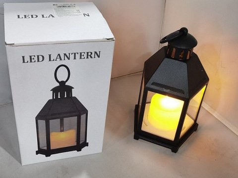 Lampka dekoracyjna z ruchomym płomieniem, pięciokątna, 21x12cm Adar (624887) Adar