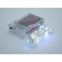 Lampki świąteczne biały, na baterie 3xAA niedołączone; 8x7x2cm Adar (511859) Adar