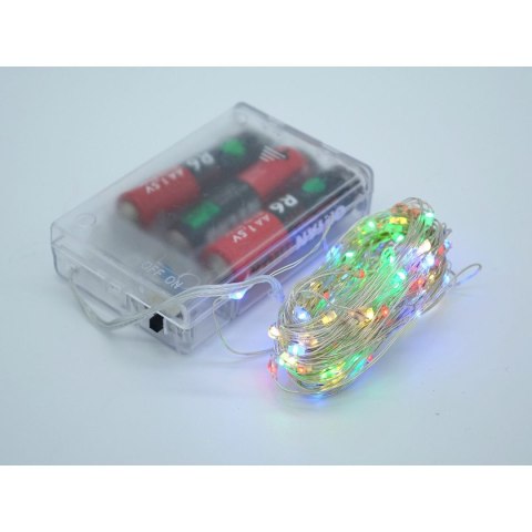 Lampki świąteczne kolorowy, na baterie 3xAA niedołączone; 8x7x2cm Adar (511866) Adar
