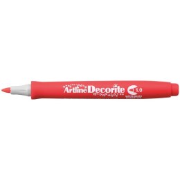 Marker permanentny decorite wkład czerwony 1,0mm pędzelek końcówka Artline (AR-033 2 2) Artline