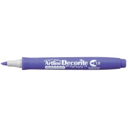 Marker permanentny pastelowy decorite wkład fioletowy 1,0mm pędzelek końcówka Artline (AR-033 6 4) Artline