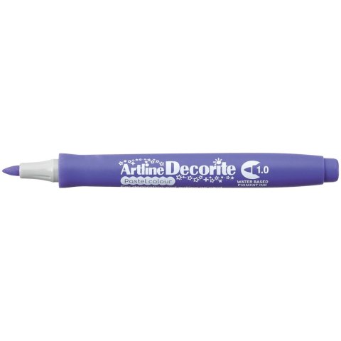 Marker permanentny pastelowy decorite wkład fioletowy 1,0mm pędzelek końcówka Artline (AR-033 6 4) Artline