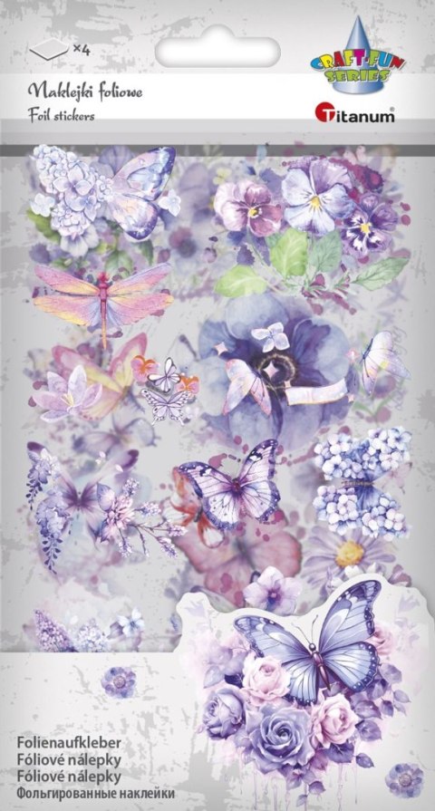 Naklejka (nalepka) Craft-Fun Series Naklejki foliowe 4 plansze Titanum (645616) Titanum