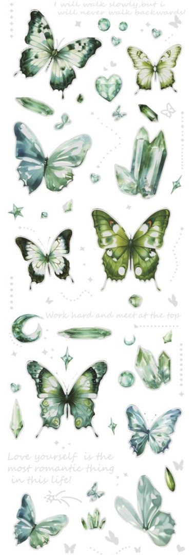 Naklejka (nalepka) Craft-Fun Series Naklejki foliowe 6 plansz Titanum (25YZ012) Titanum