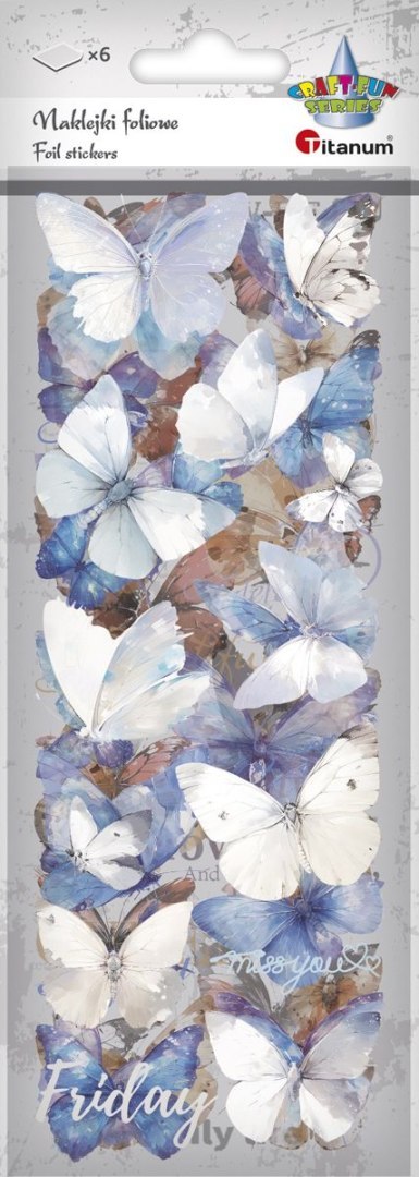 Naklejka (nalepka) Craft-Fun Series Naklejki foliowe 6 plansz Titanum (25YZ016) Titanum