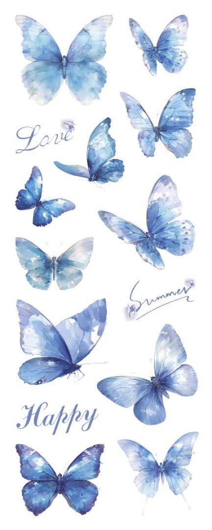 Naklejka (nalepka) Craft-Fun Series Naklejki foliowe 6 plansz Titanum (25YZ016) Titanum