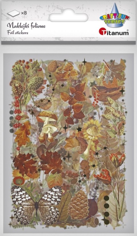 Naklejka (nalepka) Craft-Fun Series Naklejki foliowe 8 plansz Titanum (25YZ009) Titanum