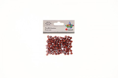 Ozdoba drewniana Craft-Fun Series Korale drewniane w kolorze ciemnobrązowym Titanum (25KBZ001) Titanum