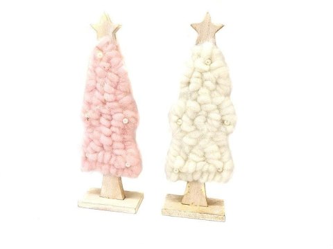 Ozdoba świąteczna choinka drewniana 23x8cm Adar (364417) Adar