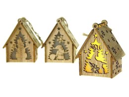 Ozdoba świąteczna domek drewniany ze światłem Adar (581302) Adar