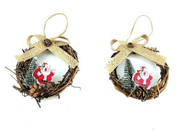 Ozdoba świąteczna zawieszki bombki 2 szt. One Dollar (371514) One Dollar