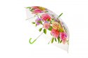 Parasol długa przezroczysta w kwiaty (SDA308)