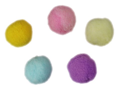 Pompony Craft-Fun Series Pastelowe poliestrowe mix 60 szt Titanum (20721-3) Titanum