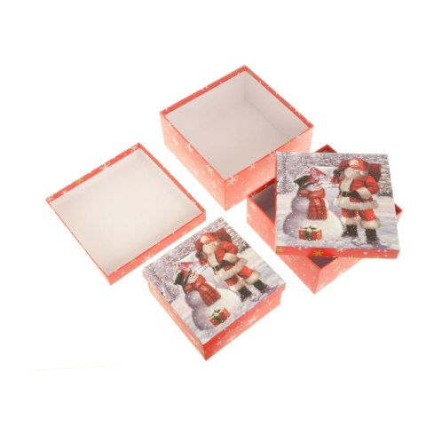 Pudełko na prezent zestaw 3 sztuk [mm:] 200x200 Adar (543263) Adar