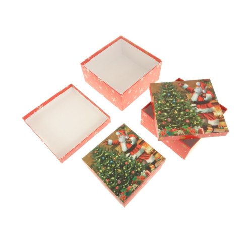 Pudełko na prezent zestaw 3 sztuk [mm:] 200x200 Adar (543270) Adar