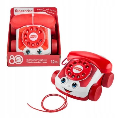 Telefon zabawkowy telefonik gadułki czerwony Fisher Price (JGG97) Fisher Price