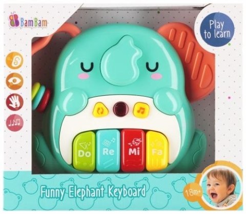 Zabawka dźwiękowa pianinko słonik Bam Bam (569000) Bam Bam