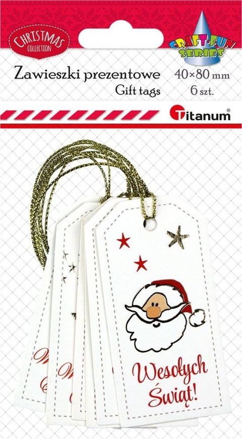 Bileciki do prezentów Craft-Fun Series „Wesołych Świąt" Titanum (24ESD015) Titanum